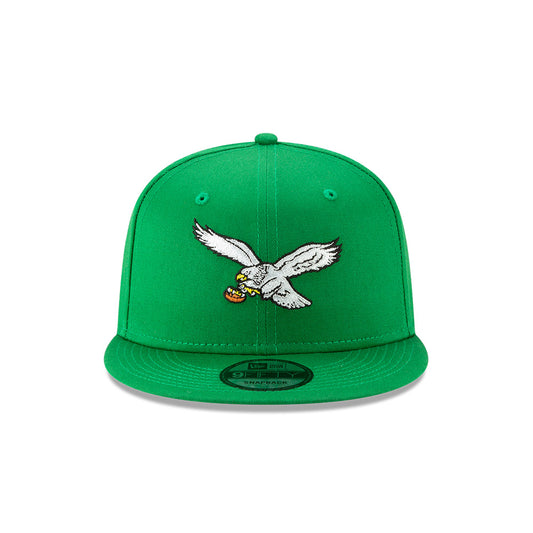 Philadelphia Eagles New Era THROWBACK 9Fifty Snapback NFL Hat - Kelly Green