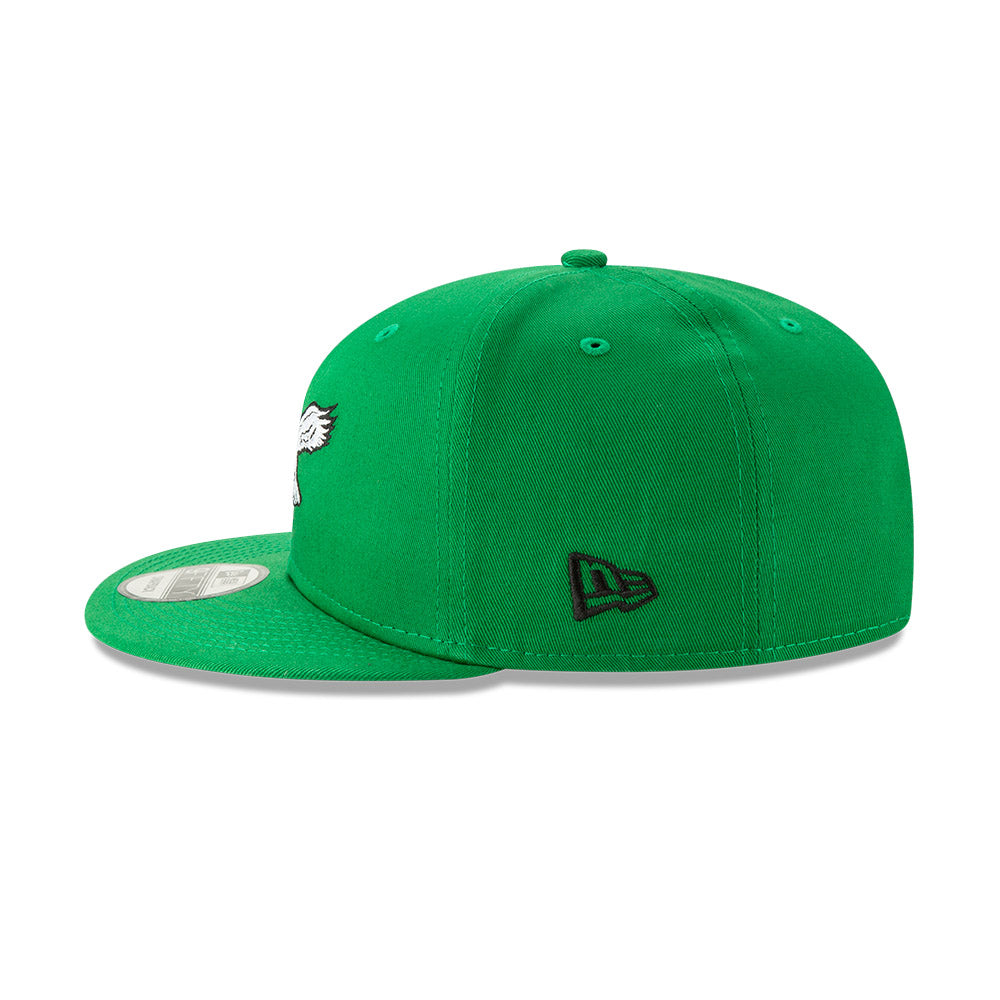 Philadelphia Eagles New Era THROWBACK 9Fifty Snapback NFL Hat - Kelly Green