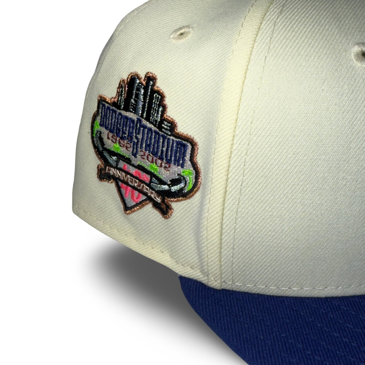 Los Angeles Dodgers "LA LIGHTS" Exclusive New Era 59Fifty Fitted Hat - Chrome/Dark Royal/Pinky UV
