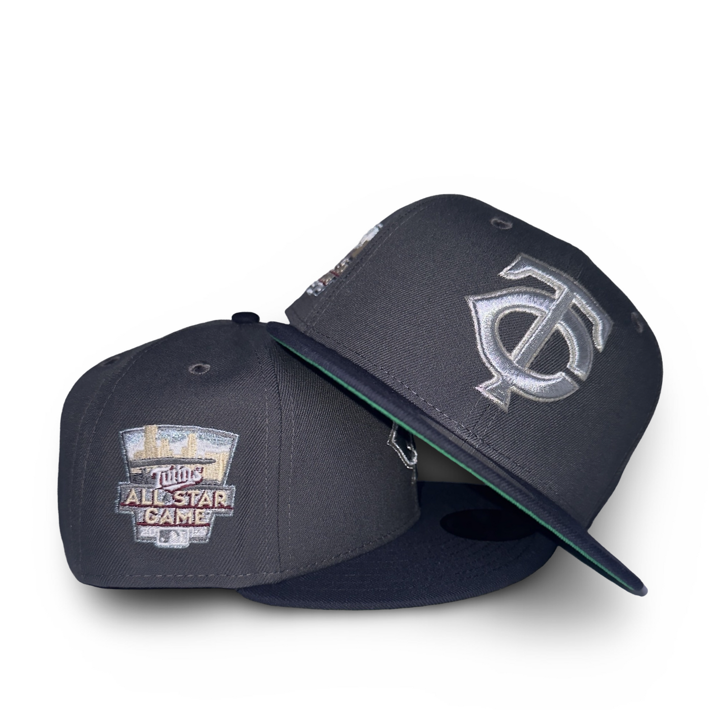 MInnesota Twins "TWIN SHADOW" Exclusive New Era 59Fifty Fitted Hat - Dark Graphite/Navy