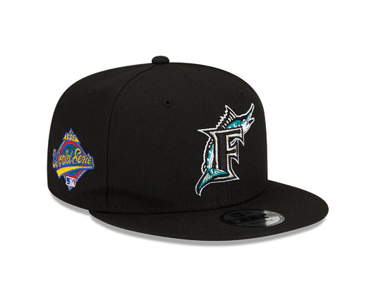 Florida Marlins Exclusive New Era 1997 World Series PATCH-UP Snapback Hat - Black