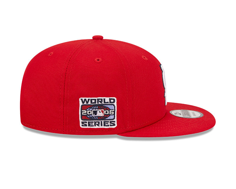 St.Louis Cardinals Exclusive New Era 2006 World Series PATCH-UP Snapback Hat - Red