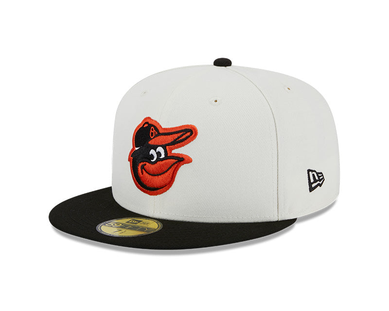 Baltimore Orioles 1983 WORLD SERIES Exclusive New Era RETRO 59FIFTY Fitted Hat - Chrome/Black