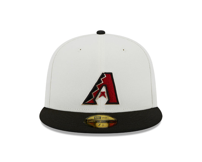 Arizona Diamondbacks 2001 WORLD SERIES Exclusive New Era RETRO 59FIFTY Fitted Hat - Chrome/Black