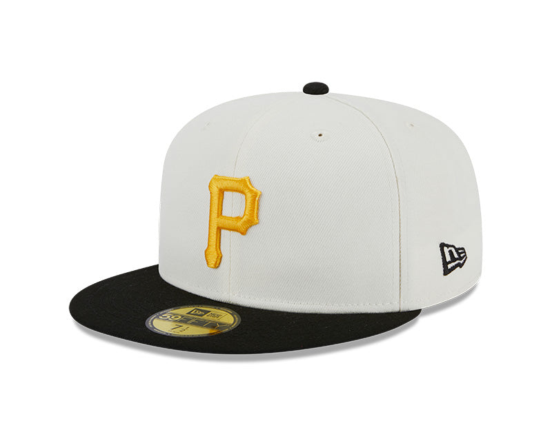 Pittsburgh Pirates 1976 WORLD SERIES Exclusive New Era RETRO 59FIFTY Fitted Hat - Chrome/Black