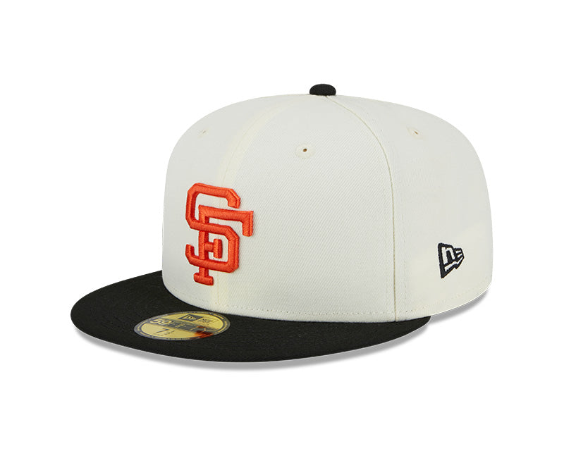 San Francisco Giants 1984 ALL-STAR GAME Exclusive New Era RETRO 59FIFTY Fitted Hat - Chrome/Black