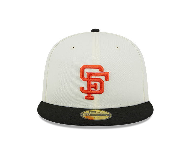 San Francisco Giants 1984 ALL-STAR GAME Exclusive New Era RETRO 59FIFTY Fitted Hat - Chrome/Black