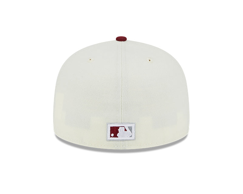 Philadelphia Phillies 1996 ALL-STAR GAME Exclusive New Era RETRO 59FIFTY Fitted Hat - Chrome/Maroon