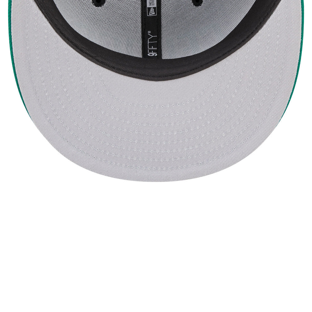 Boston Celtics New Era Jersey Hook Statement Edition 9FIFTY Snapback Hat - Black/Green