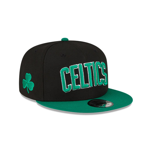 Boston Celtics New Era Jersey Hook Statement Edition 9FIFTY Snapback Hat - Black/Green