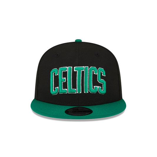 Boston Celtics New Era Jersey Hook Statement Edition 9FIFTY Snapback Hat - Black/Green