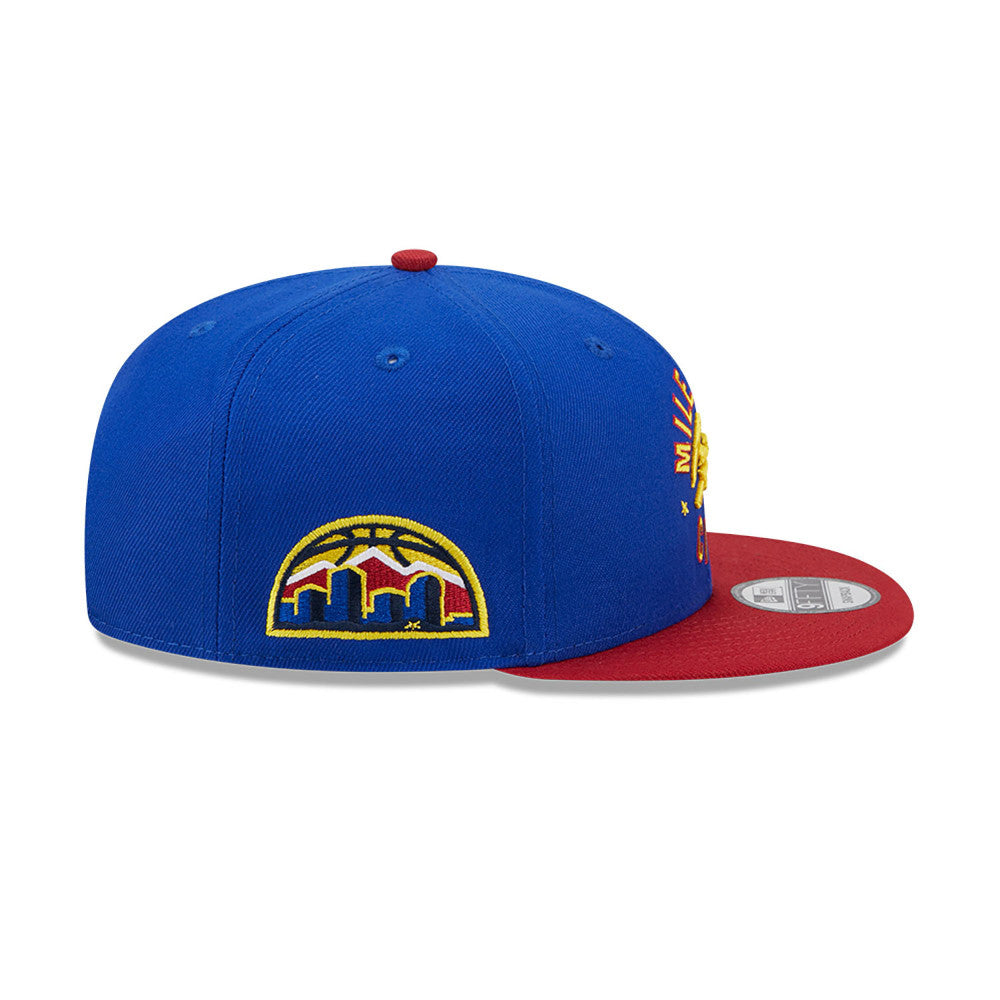 Denver Nuggets New Era Jersey Hook Statement Edition 9FIFTY Snapback Hat - Blue/Red