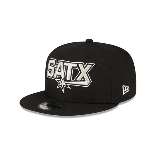 San Antonio Spurs New Era Jersey Hook Statement Edition 9FIFTY Snapback Hat - Black