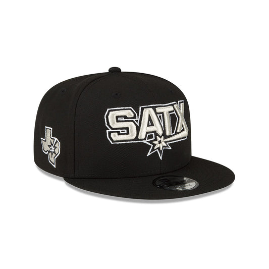 San Antonio Spurs New Era Jersey Hook Statement Edition 9FIFTY Snapback Hat - Black