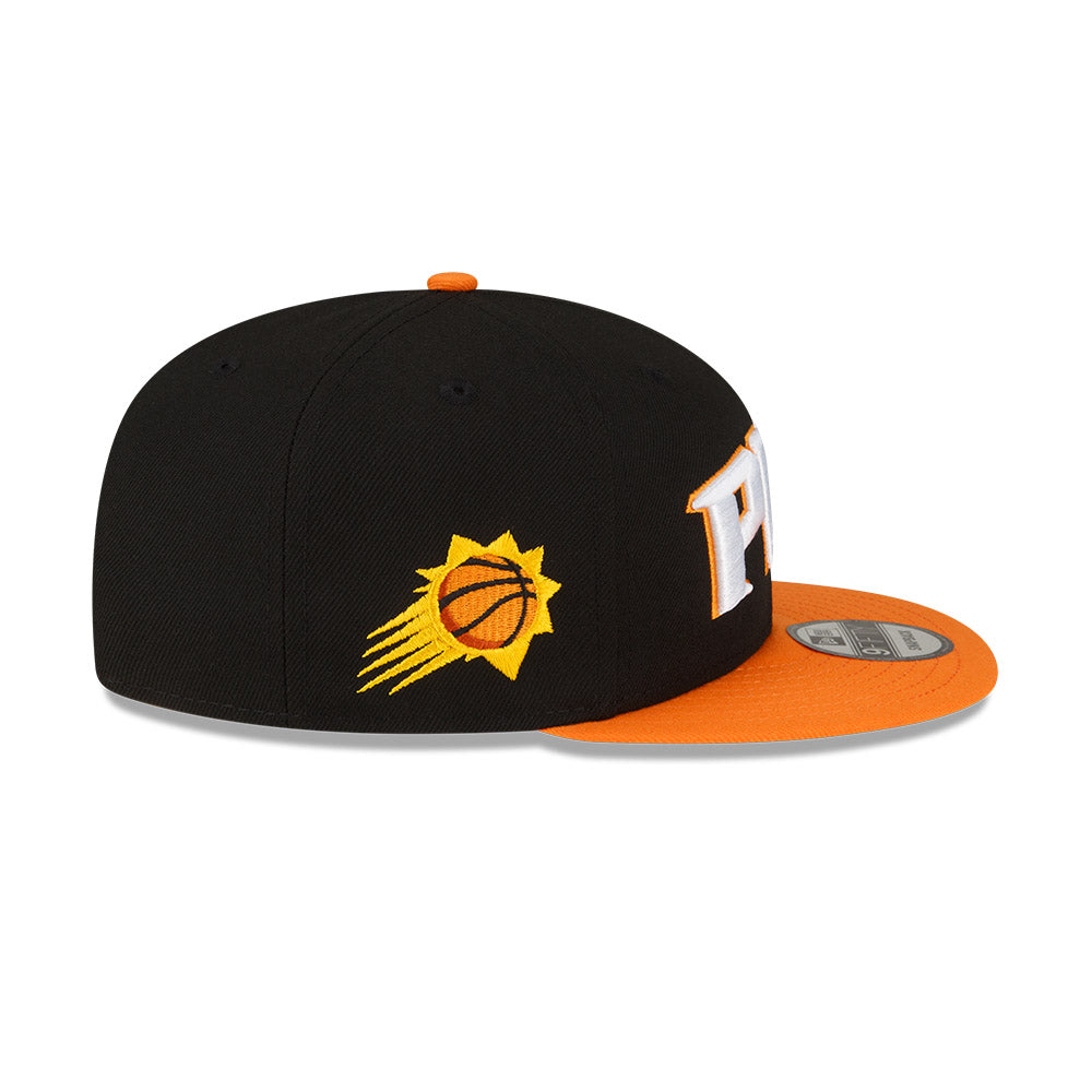 Phoenix Suns New Era Jersey Hook Statement Edition 9FIFTY Snapback Hat -Black/Orange