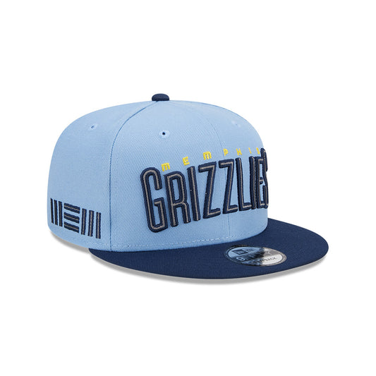 Memphis Grizzlies New Era Jersey Hook Statement Edition 9FIFTY Snapback Hat -Sky/Navy