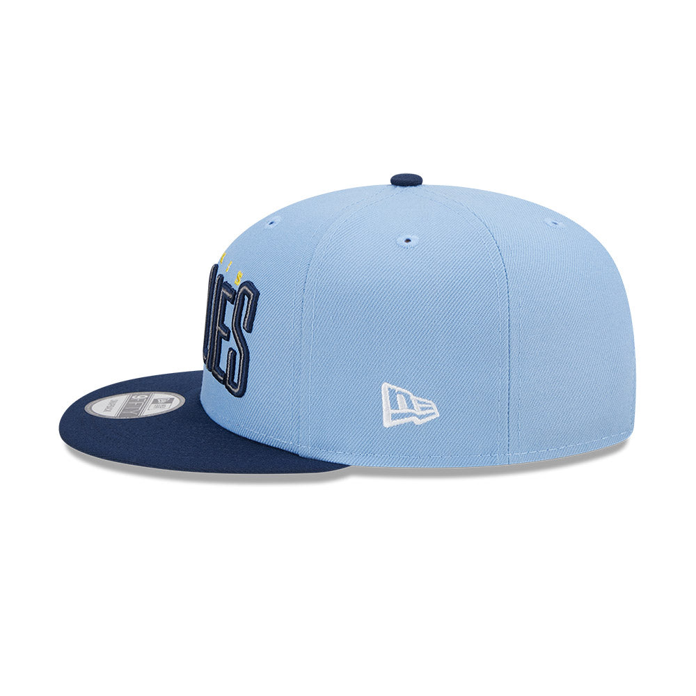 Memphis Grizzlies New Era Jersey Hook Statement Edition 9FIFTY Snapback Hat -Sky/Navy