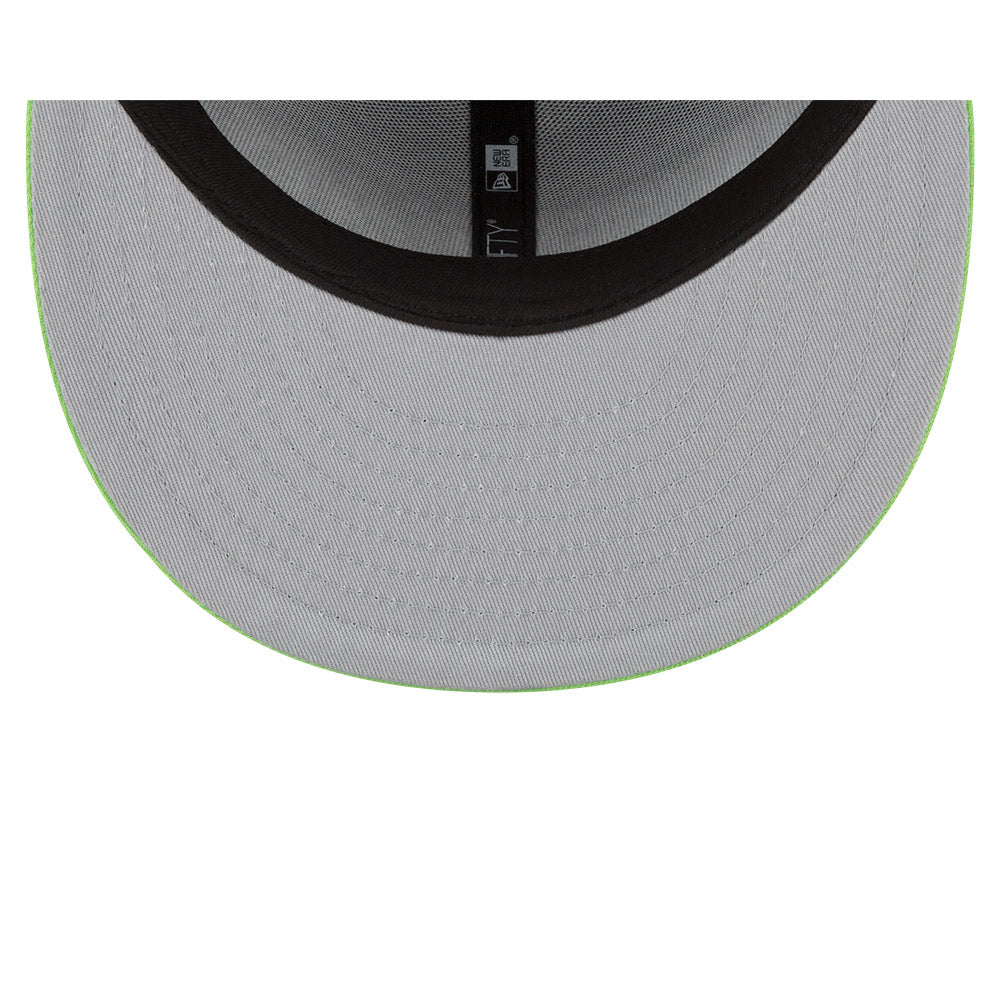 Minnesota Timberwolves New Era Jersey Hook Statement Edition 9FIFTY Snapback Hat -Charcoal/Lime