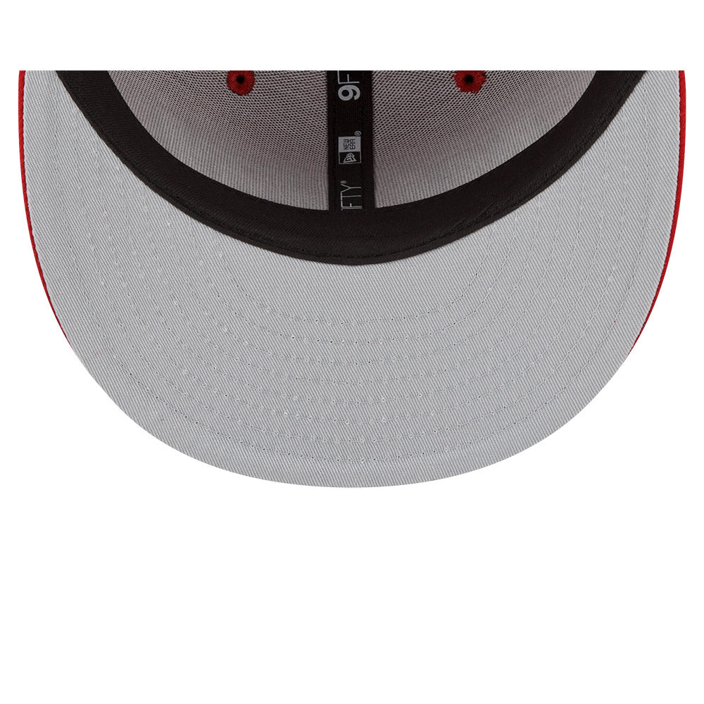 Miami Heat New Era Jersey Hook Statement Edition 9FIFTY Snapback Hat -Red