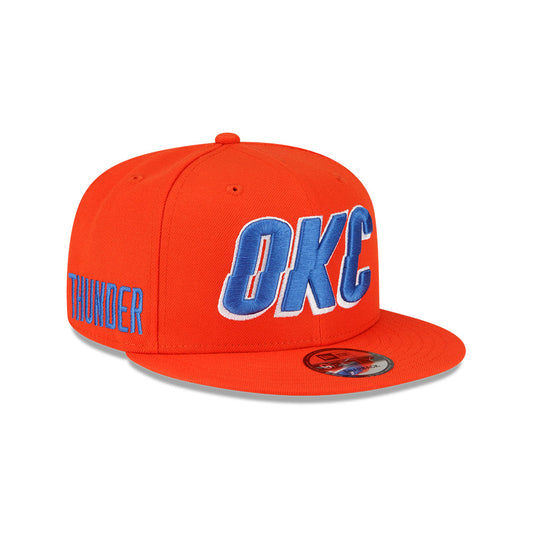 Oklahoma City Thunder New Era Jersey Hook Statement Edition 9FIFTY Snapback Hat -Orange
