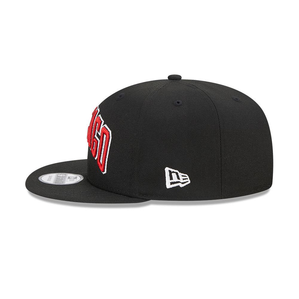 Chicago Bulls New Era Jersey Hook Statement Edition 9FIFTY Snapback Hat -Black