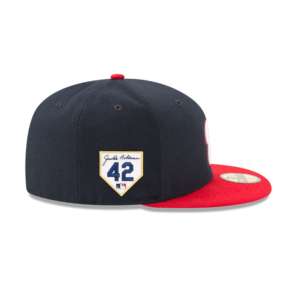 Washington Nationals Alternate New Era 2024 Jackie Robinson Day 59FIFTY Fitted Hat - Navy/Red