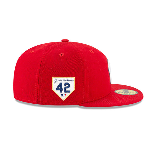 Washington Nationals Game New Era 2024 Jackie Robinson Day 59FIFTY Fitted Hat - Red