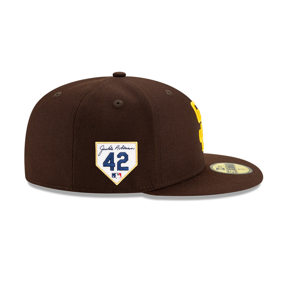 San Diego Padres New Era 2024 Jackie Robinson Day 59FIFTY Fitted Hat -Brown