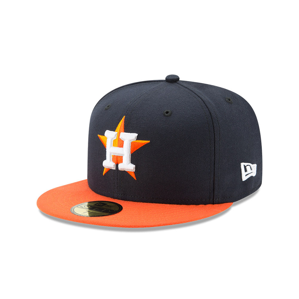 Houston Astros Road New Era 2024 Jackie Robinson Day 59FIFTY Fitted Hat - Navy/Orange