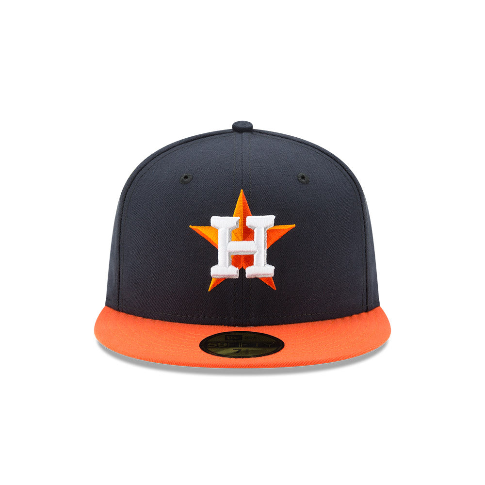 Houston Astros Road New Era 2024 Jackie Robinson Day 59FIFTY Fitted Hat - Navy/Orange