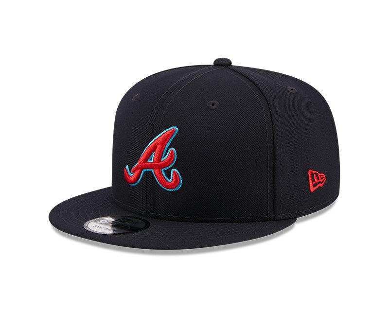 Atlanta Braves New Era 2023 FATHER'S DAY 9FIFTY Snapback Adjustable Hat - Navy