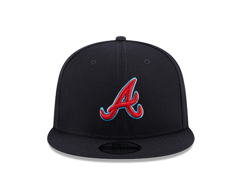 Atlanta Braves New Era 2023 FATHER'S DAY 9FIFTY Snapback Adjustable Hat - Navy