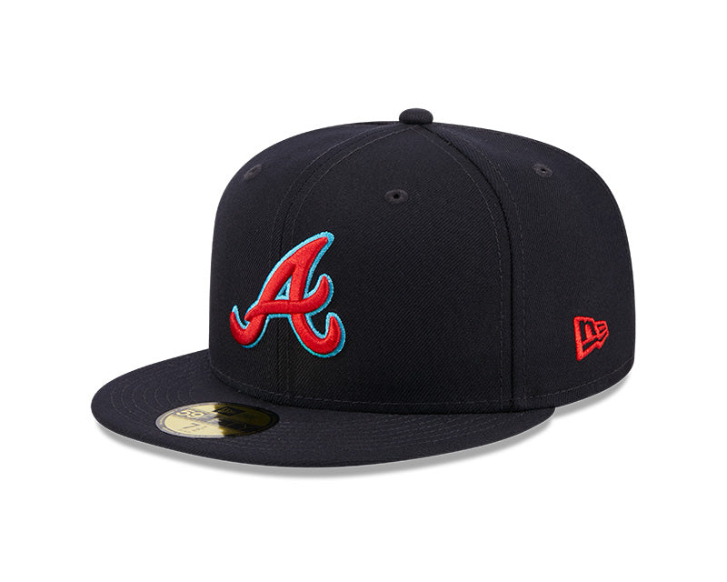 Atlanta Braves New Era 2023 MLB Father's Day On-Field 59FIFTY Fitted Hat - Navy