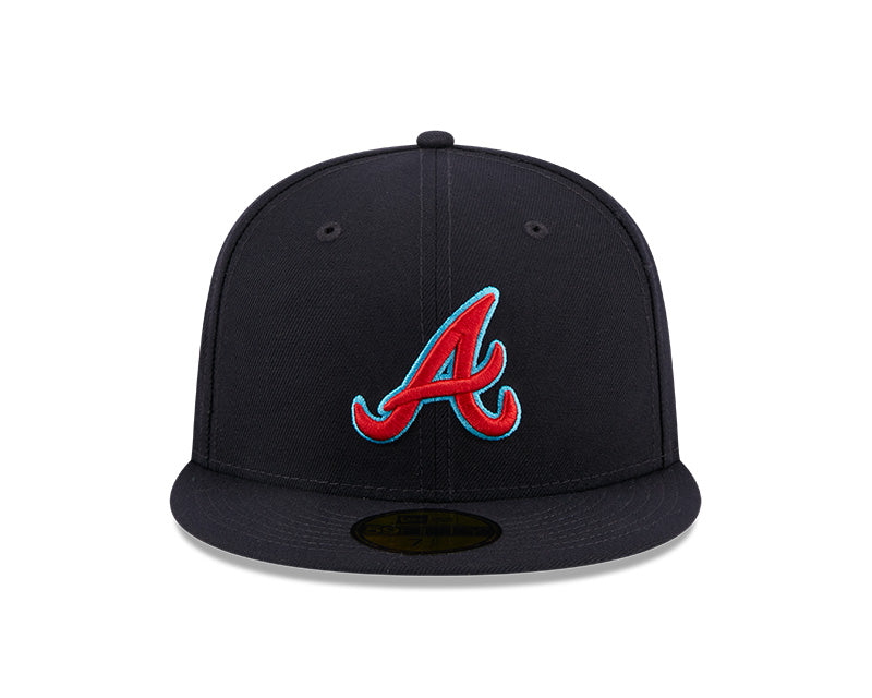 Atlanta Braves New Era 2023 MLB Father's Day On-Field 59FIFTY Fitted Hat - Navy