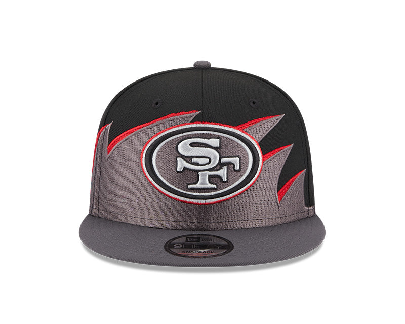 San Francisco 49ers NFL New Era Tidal Wave 9FIFTY Snapback Hat - Black/Graphite