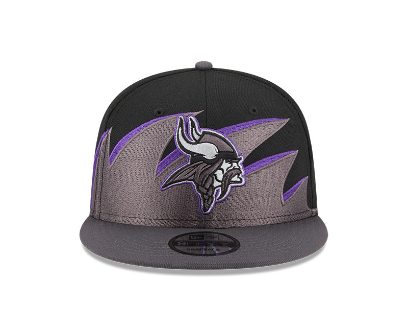 Minnesota Vikings NFL New Era Tidal Wave 9FIFTY Snapback Hat - Black/Graphite