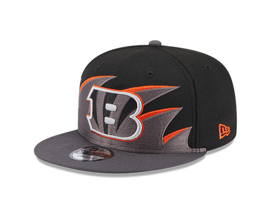 Cincinnati Bengals NFL New Era Tidal Wave 9FIFTY Snapback Hat - Black/Graphite