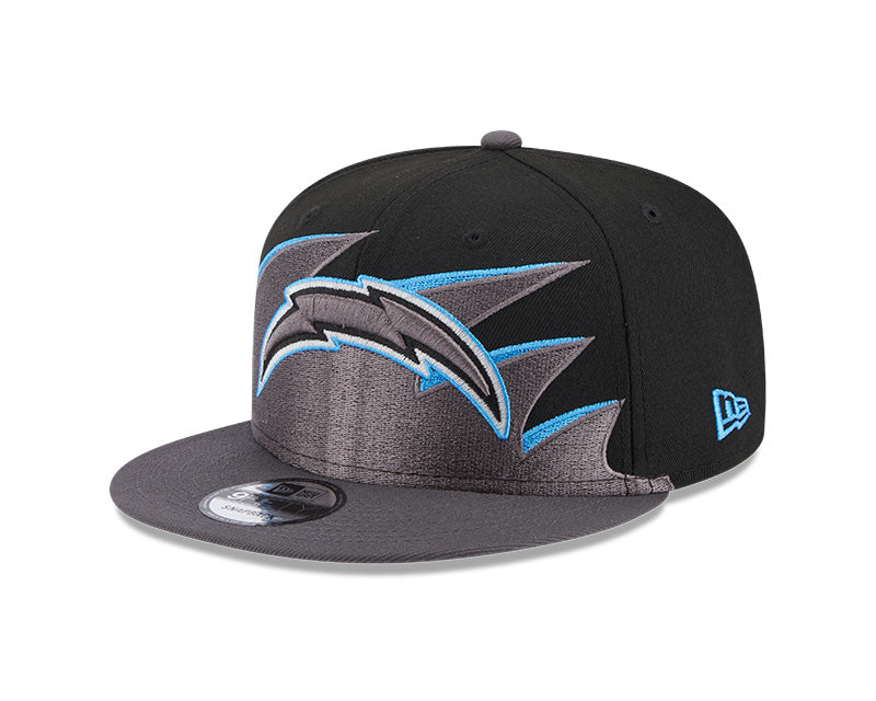 Los Angeles Chargers NFL New Era Tidal Wave 9FIFTY Snapback Hat - Black/Graphite