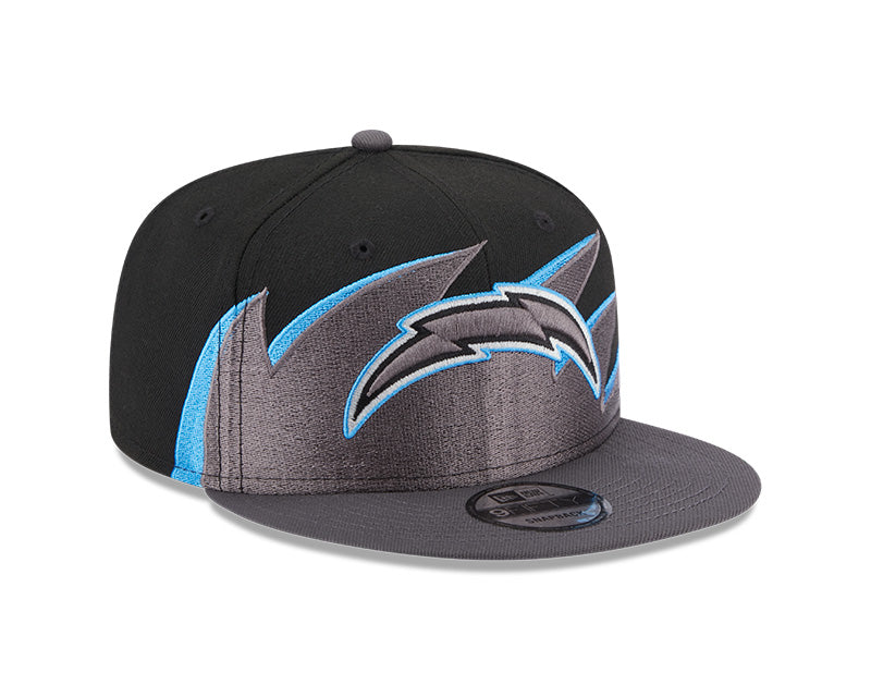 Los Angeles Chargers NFL New Era Tidal Wave 9FIFTY Snapback Hat - Black/Graphite