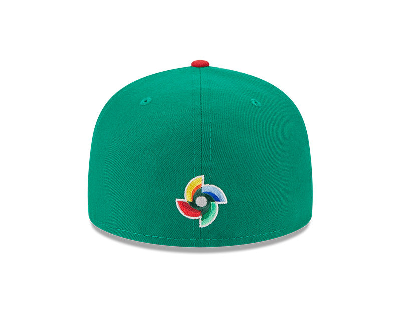 MEXICO Baseball New Era 2023 World Baseball Classic 59FIFTY Fitted Hat - Green/Red