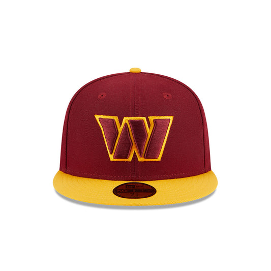 Washington Commanders HIDDEN Exclusive NFL New Era 59Fifty Fitted Hat - Burgundy/Yellow