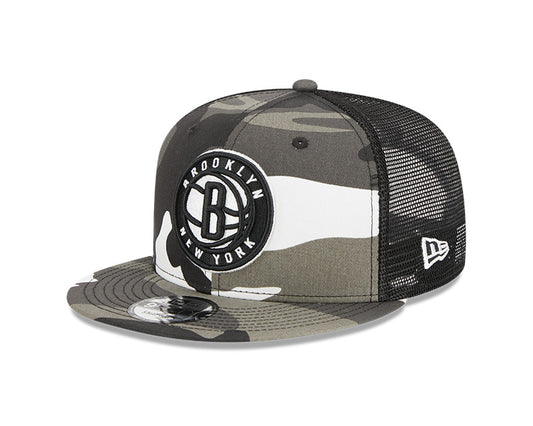 Brooklyn Nets New Era URBAN CAMO Mesh Trucker 9FIFTY Snapback Hat - Camo