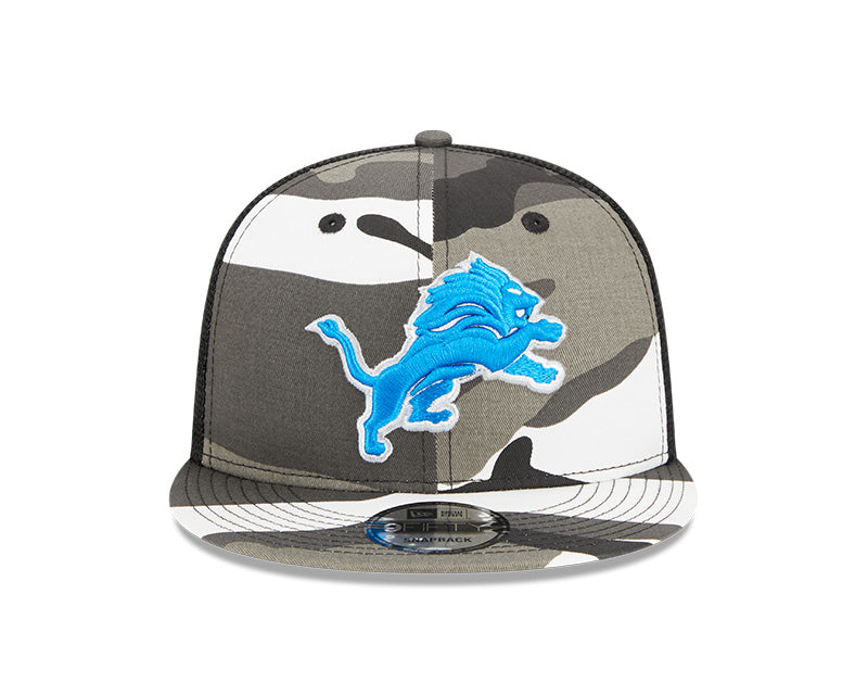 Detroit Lions New Era URBAN CAMO Mesh Trucker 9FIFTY Snapback Hat - Camo