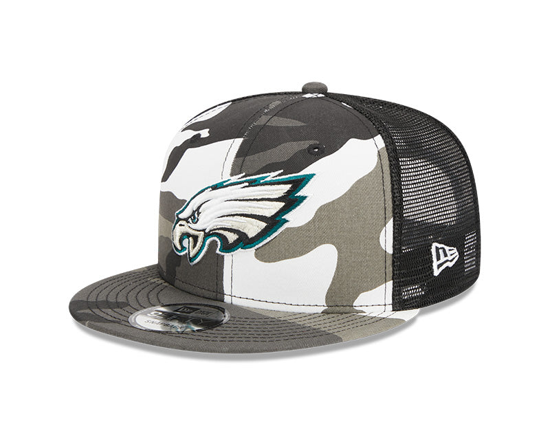 Philadelphia Eagles New Era URBAN CAMO Mesh Trucker 9FIFTY Snapback Hat - Camo