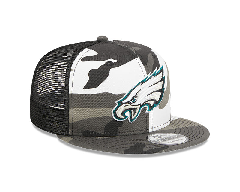 Philadelphia Eagles New Era URBAN CAMO Mesh Trucker 9FIFTY Snapback Hat - Camo