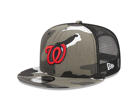 Washington Nationals New Era URBAN CAMO Mesh Trucker 9FIFTY Snapback Hat - Camo