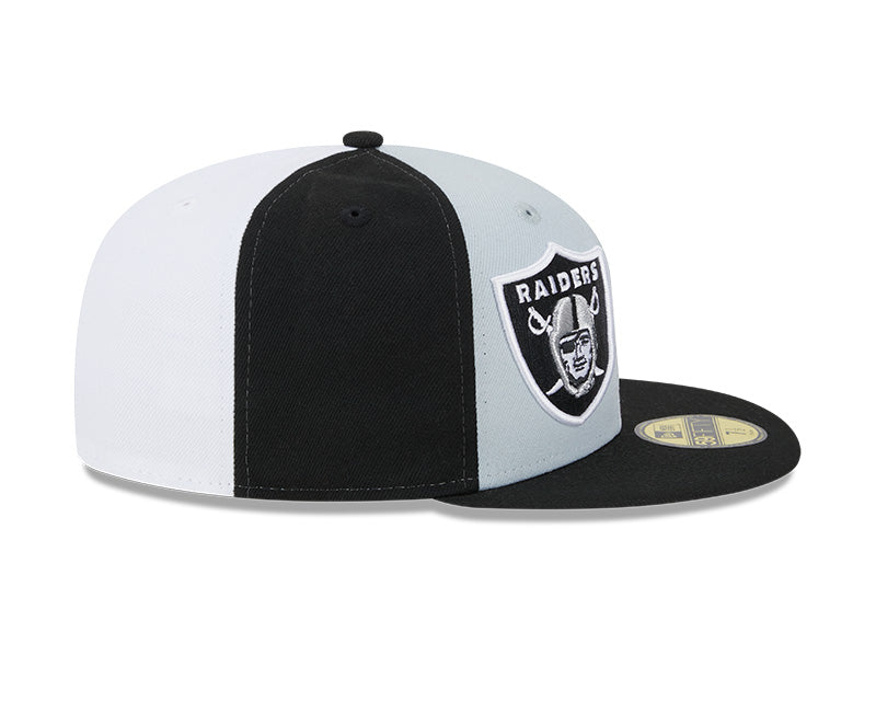 Las Vegas Raiders New Era NFL 2023 On-Field 59FIFTY Fitted Hat - Gray/Black