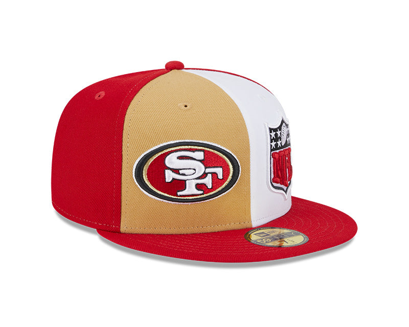 San Francisco 49ers New Era NFL 2023 On-Field 59FIFTY Fitted Hat - Gold/Scarlet