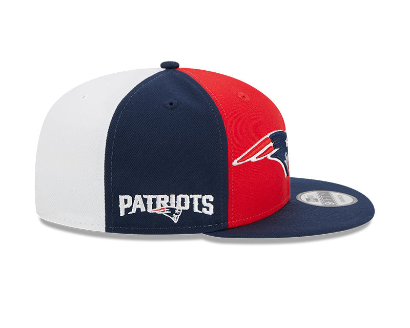 New England Patriots New Era 2023 NFL Sideline 9FIFTY Snapback Hat - Red/Navy