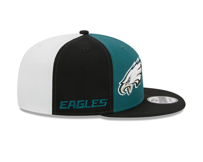 Philadelphia Eagles New Era 2023 NFL Sideline 9FIFTY Snapback Hat -Green/Black